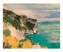 Capo Palinuro - Pastel - 40x30 - Passepartout - UNIKAT 12/2023 Sonja Kalmanfi - Galerie Cilento
