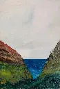 Watercolour - Serie: Quiet landscape - Vasca da mare (Rodio) - 12x17 cm - Hahnemühle Britannia paper - 300 gr - Passepartouthülle 18x24 - Unikat - small work