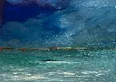 Serie: Mare 2025 - Acrylic on paper - 17x12 cm - Hahnemühle Britannia paper - 300 gr - Passepartouthülle 18x13 -Unikat - small work
