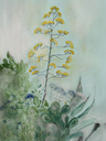 Ripe Rosse Cilento National Park - UNESCO World cultural heritage / Pastel painting - mixed acrylic on paper / gerahmt 55x70 (HALBE) / Passepartout Ausschnitt 35x48 / UNIKAT KalmanfiArt - Galerie Cilento