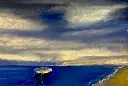 Sogno sul mare - Pastel, 70x50 Arte in cornice Agropoli UNIKAT Sonja Kalmanfi, Galerie Cilento