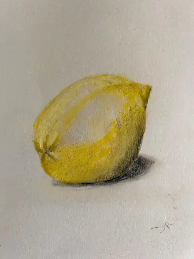 Pastello - Limone - 24x32 Cilento / in Passepartouthülle / UNIKAT KalmanfiArt - Galerie Cilento